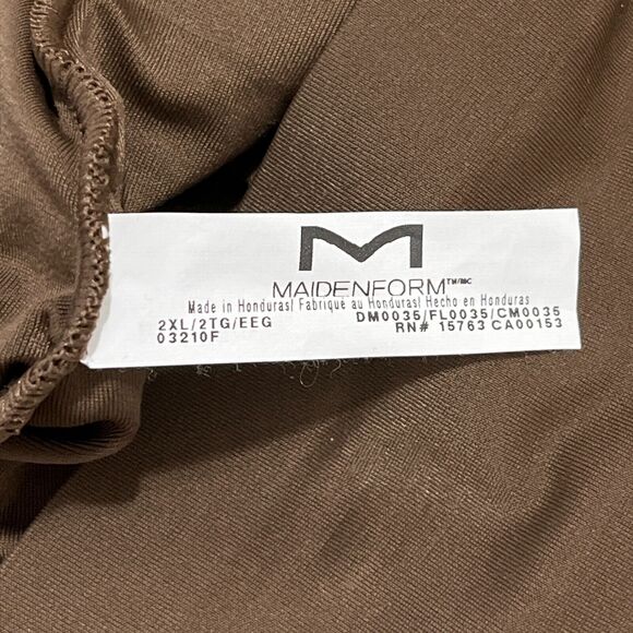 Maidenform Shaper Womens XXL Brown Thigh Slimmer Panty Tummy Control High‎ Waist - Picture 5 of 12